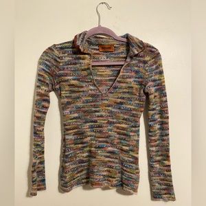 Missoni Long-sleeved Polo Shirt
